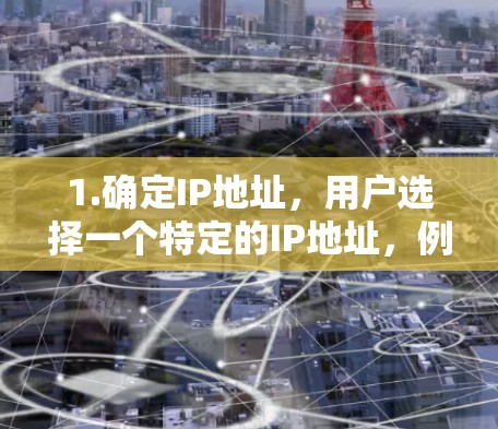 1.确定IP地址，用户选择一个特定的IP地址，例如192.168.1.1，以确保与特定服务提供商的连接