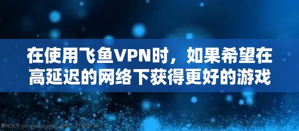在使用飞鱼VPN时，如果希望在高延迟的网络下获得更好的游戏体验，可以采取以下方法来优化游戏加速，降低延迟