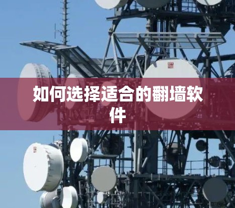 如何选择适合的翻墙软件