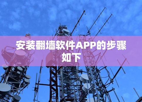 安装翻墙软件APP的步骤如下